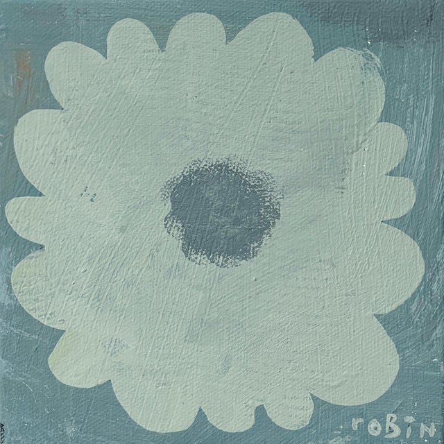Flower Twenty Three. Mini Painting by Robin Zingone. For Sale