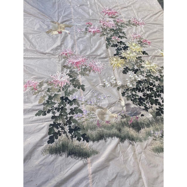 Vintage Chinese Silk Embroidery For Sale - Image 15 of 18