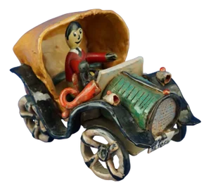 Ceramic Car by Signorelli, Rome, Italy, 1940s