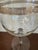 Lovely vintage Italian aperitivo glasses with gold rims and trim. Set of 7.