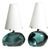 Blue Lamps with Murano Glass Blocks by Fontana Arte, 1960s, Set of 2 For Sale