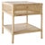 Arvid Square Accent Table in Natural For Sale In Philadelphia - Image 6 of 7