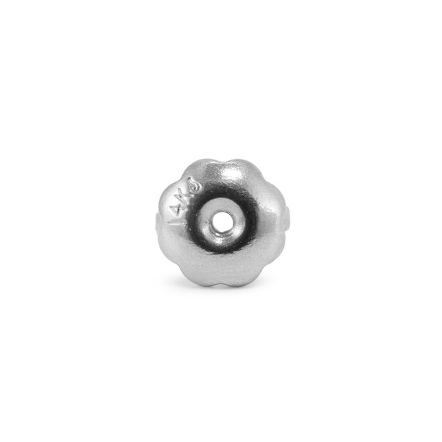 Metal 14k White Gold 0.85ct Round Diamond 3-Prong Martini Set Petite Stud Earrings, A Pair For Sale - Image 7 of 8