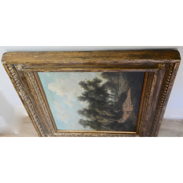 Mid-19th Century Landscape Oil on Wood Trees in the Woods by John Kensett For Sale - Image 9 of 10