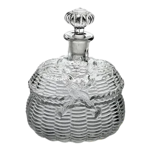 Antique Satin Pressed Glass Liqueur Carafe With Stopper – Legras for Guilloteaux, 1882–1908