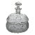Legras Pressed Molded Satin Glass Liquor Decanter For Sale