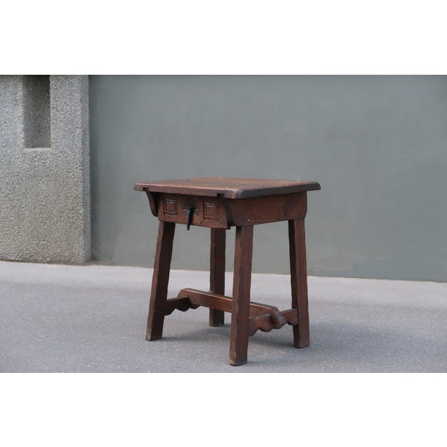 French Brutalist Mid-Century Table Around 1950 For Sale - Image 9 of 10