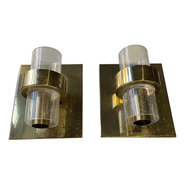 Scandinavian Modern Maritime Brass Sconces by Jonas Hidle for Høvik Verk, 1970s, Set of 2 For Sale