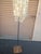 Contemporary Capiz shell and chrome floor lamp in excellent condition solid heavy base lamp breaks down for easy and lower...