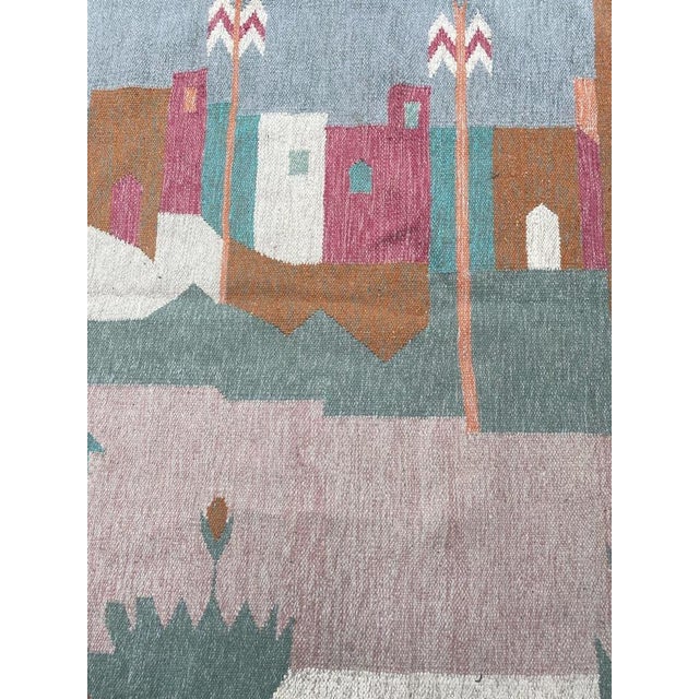 Vintage Native Egyptian Tapestry, 1960s For Sale - Image 3 of 14