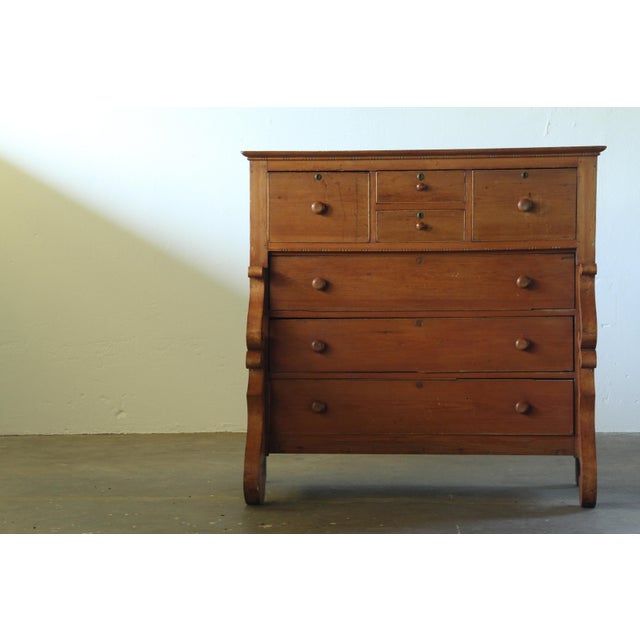Antique 19th Century Provençal Sculptural Commode in Pine Wood, Denmark, 1850s For Sale - Image 6 of 18