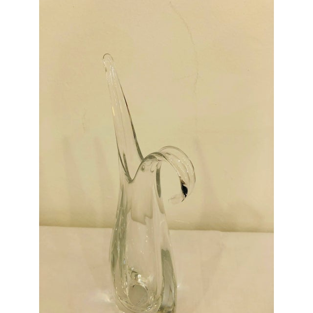 Mid-Century Modern Crystal Glass Art Vase from Art Vannes, France, 1970s For Sale - Image 3 of 7