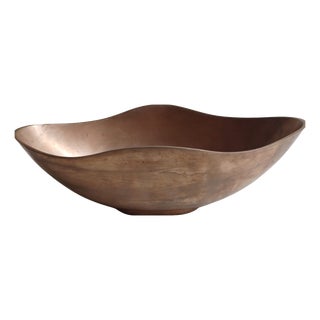 Bronze Centerpiece Bowl by Esa Fedrigolli, Italy, 1980s For Sale