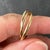 1920s Vintage French 18K White Rose Yellow Gold Trinity Wedding Ring For Sale - Image 5 of 16