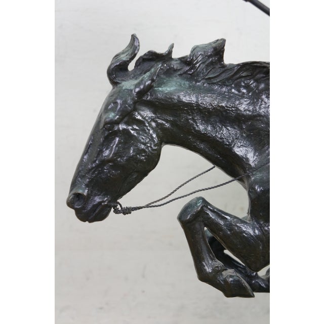 Mid 20th Century Mid 20th Century Frederic Remington Roman Bronze Works the Cheyenne Statue Sculpture 24" For Sale - Image 5 of 16