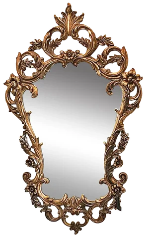 Midcentury Rococo Gilt Mirror by Syracuse Ornamental Italianette