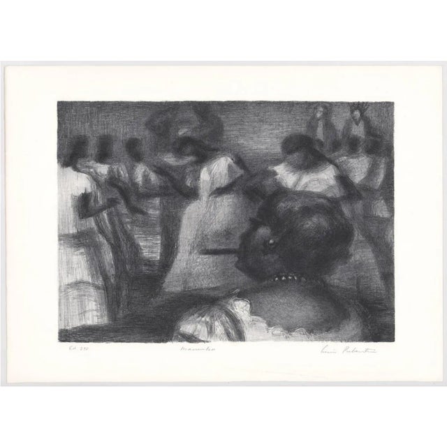 Lewis W. Rubenstein (1908 - 2003) "Macumba" lithograph of African American women. Pencil signed, titled and from an...