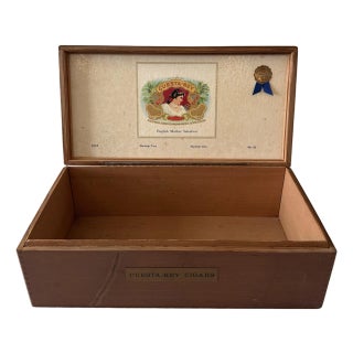 Vintage Cuesta-Rey Wooden Cigar Box For Sale
