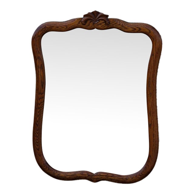 1920 Oak Bathroom Mirror. For Sale