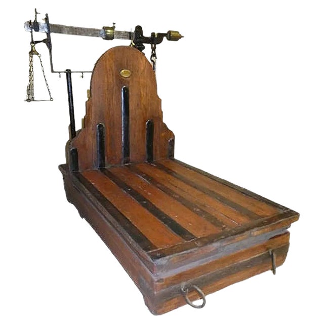 Libra Iron, Brass and Wood Bench by Leonardo Bertani, Italy, 1800s For Sale