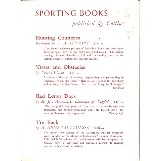 GREAVES, Ralph [166] pp. Collins 1935 10" x 7 5/8" Illustrated by T. Ivester Lloyd *3-1/2" closed diagonal tear to bottom...