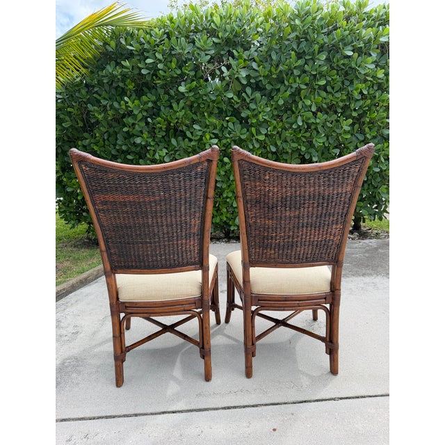 Tommy Bahama Tommy Bahama Island Estate Dining Chairs, Set of 4 For Sale - Image 4 of 10