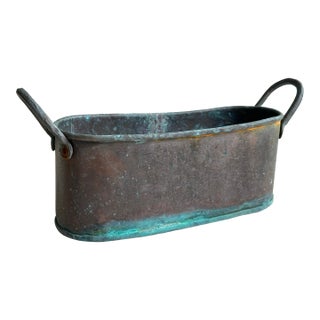 Antique Copper Jardiniere, Planter For Sale
