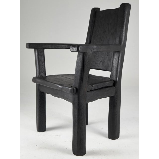 Massive Oak Armchair by Logniture For Sale - Image 4 of 13