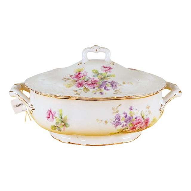 Tureen with Flowers from Ginori For Sale