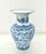 Chinese Blue & White Chinese Floral Motif Porcelain Vase For Sale - Image 3 of 9