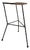 Mid-Century Rattan Cane and Iron Bar Stool attributed to Dennis Lennon, 1950s For Sale