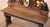 Renaissance 19th C. French Renaissance Carved Oak and Gilt Hall Bench With Heraldic Crest For Sale - Image 3 of 8