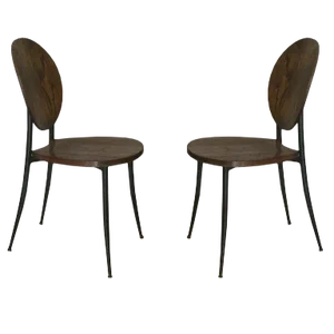 1980s Vintage Philippe Starck Style Slender Side Chairs- A Pair