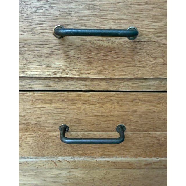Small Vintage Chest of Drawers in Oak, 1960s For Sale - Image 14 of 15