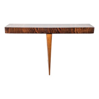 Italian Console Table for Wall Mounting, 1940s For Sale