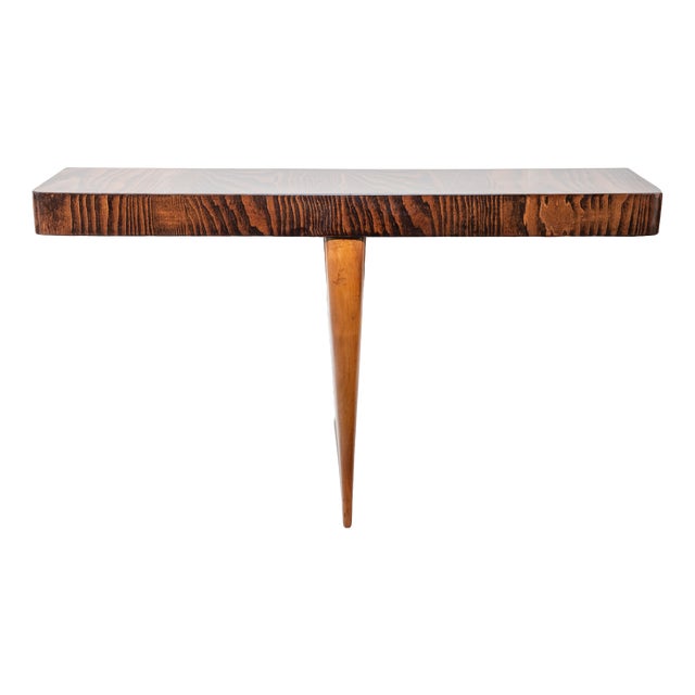 Italian Console Table for Wall Mounting, 1940s For Sale