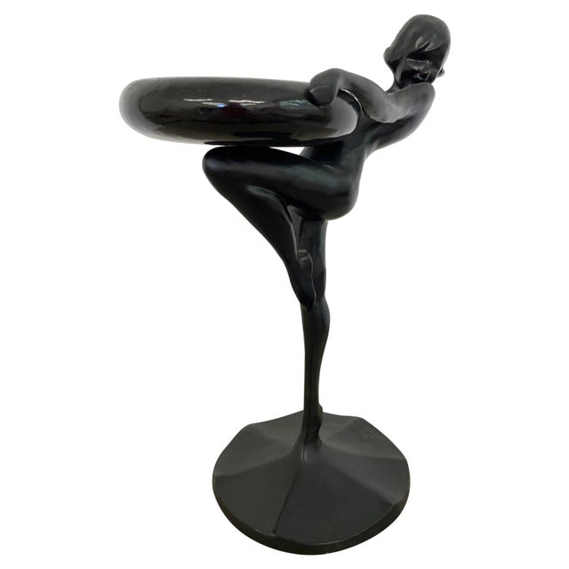 Frankart Lady Holding Dish T330 For Sale - Image 9 of 9