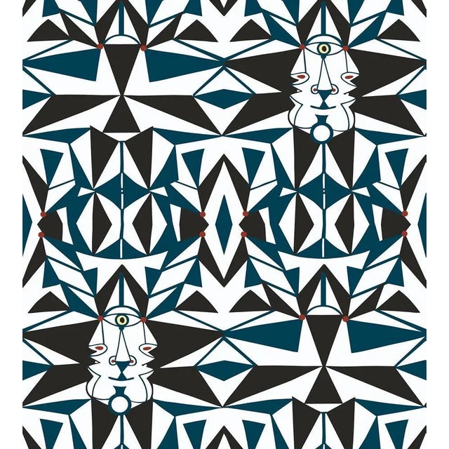 Sample - Lelievre for The House of Scalamandr�� Email Wallcovering, Bleu For Sale