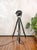 Satin Black Rank Strand Patt 123 Theater Spotlight Floor Lamp with Black Wooden Tripod, 1960s For Sale - Image 14 of 18