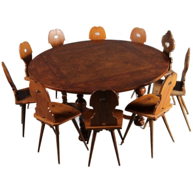 Wood Antique Renaissance Style Table, 1900 For Sale - Image 7 of 18