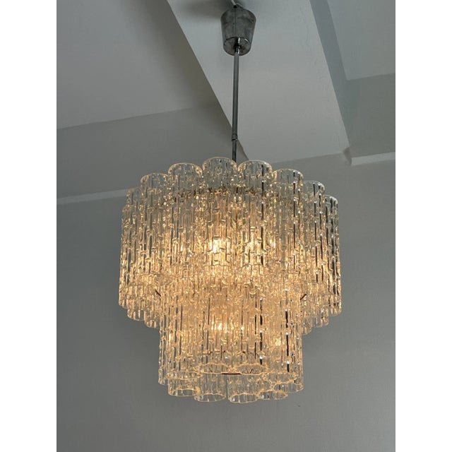 Tronchi Murano Glass Chandelier, Italy, 1960s For Sale - Image 9 of 16
