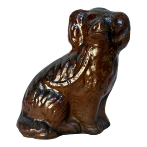 1940s Sitting Cast Iron King Charles Spaniel Door Stop