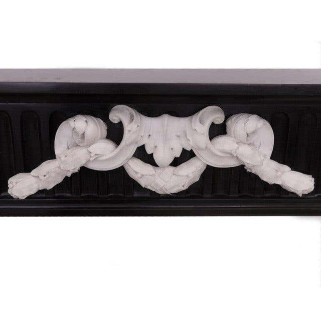 19th Century Belgian Black Marble Fireplace Mantel For Sale - Image 3 of 6