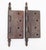 Pair of 4.5 X 4.5 In. Antique Cast Iron Victorian Door Hinges For Sale - Image 4 of 4