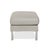 Animal Skin Clarus Ottoman in Grey Leather from FSM For Sale - Image 7 of 10