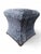 Blue Mid 20th Century Custom Designer Concave Ottomans Newly Reupholstered - Pair For Sale - Image 8 of 9
