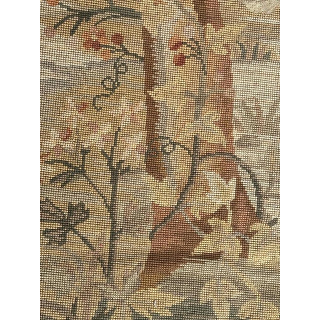 French Needlepoint Panel Tapestry, 1890s For Sale - Image 9 of 15