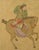 Pair of 19th Century Chinese Equestrian Horse Paintings in Watercolor For Sale - Image 11 of 12