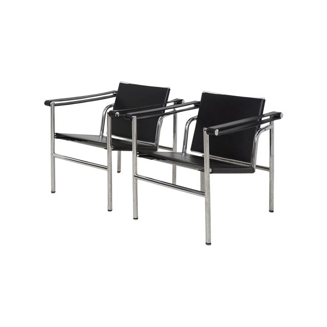Le Corbusier 1920s LC1 Basculant Style Chair For Sale - Image 4 of 6
