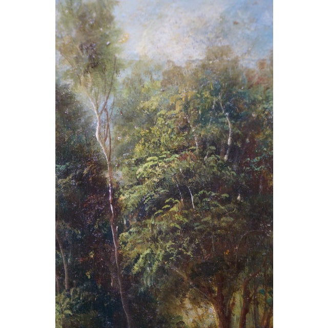 Textile Late 20th Century The Rainbow Landscape Oil Painting on Linen After Peter Paul Rubens 39" For Sale - Image 7 of 13